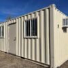 20-OFFICE-SIDE-2-scaled 20FT Office Container – Mobile Site Office with Insulation, Windows, Electrical & Secure Doors