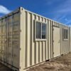 20-OFFICE-SIDE-scaled 20FT Office Container – Mobile Site Office with Insulation, Windows, Electrical & Secure Doors