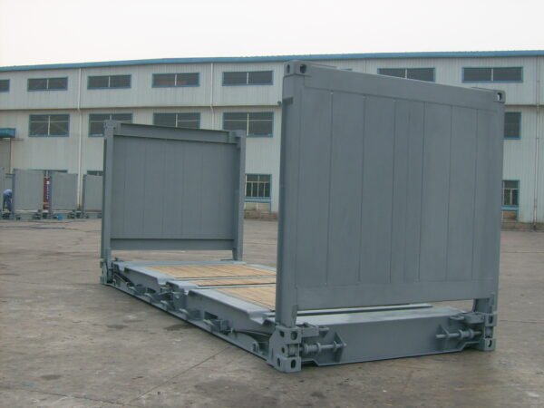 20ft / 40ft Flat Rack Shipping Container – Heavy & Oversized Cargo Solution