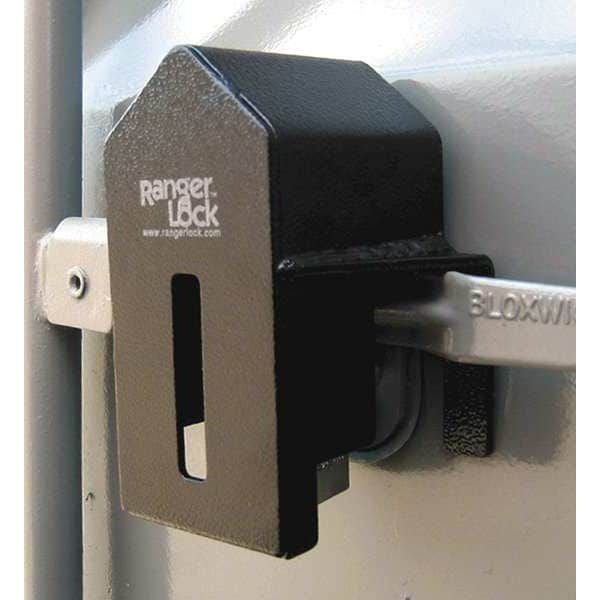 Ranger Lock Padlock Guard, Hardened Steel, Blk, 7 Container Lock Boxes & Security Accessories – Heavy-Duty Protection for Shipping Containers
