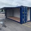Savcontainer med fuld sideåbning - specialbygget container 20ft / 40ft Office Container – Mobile & Modular Workspace